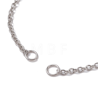 Adjustable 304 Stainless Steel Cable Chains Bracelets Making AJEW-JB01216-02-1