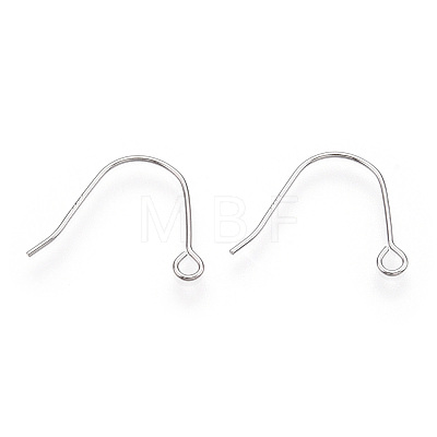 Anti-Tarnish Rhodium Plated 925 Sterling Silver Earring Hooks STER-T007-117P-1