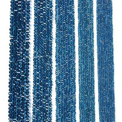 Electroplate Glass Beads Strands EGLA-A044-T4mm-A27-1