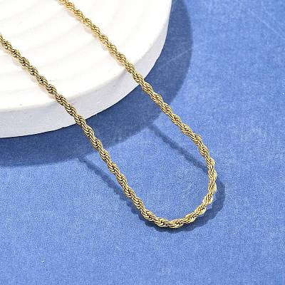 304 Stainless Steel Rope Chain Necklaces X-NJEW-F226-03G-02-1