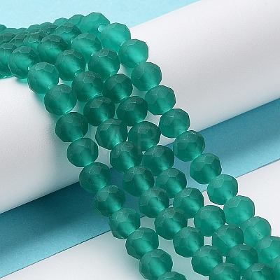 Transparent Glass Beads Strands EGLA-A044-T6mm-MD18-1