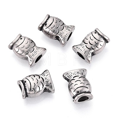 304 Stainless Steel European Style Large Hole Beads STAS-T072-107AS-1