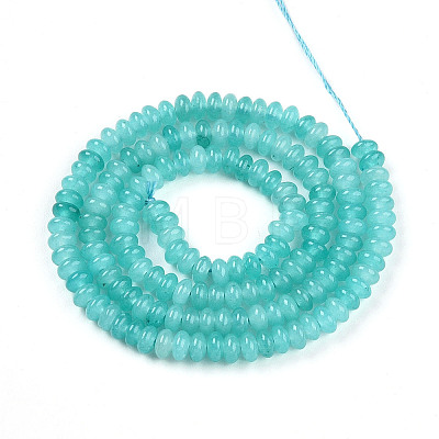 Dyed Natural White Jade Beads Strands X-G-T139-57A-06-1