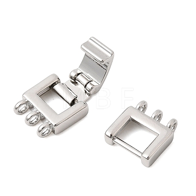 Brass Fold Over Clasps KK-Z150-20P-01-1
