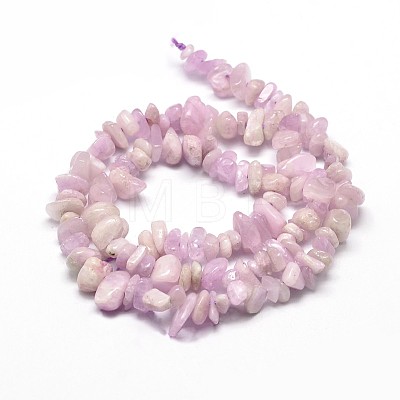 Natural Kunzite Chip Beads Strands X-G-E271-79-1
