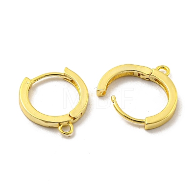 Brass Hoop Earrings EJEW-L211-012B-G-1