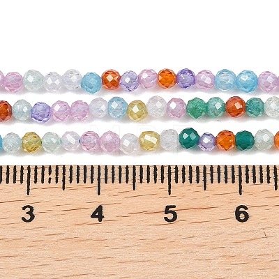 Cubic Zirconia Beads Strands ZIRC-P125-3mm-01-1