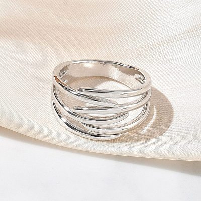 Brass Finger Rings for Women RJEW-K261-07B-P-1