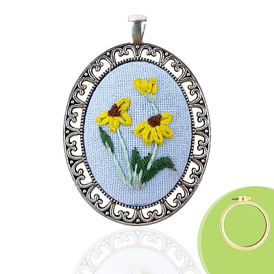 DIY Necklace Embroidery Kit PW-WG9C234-01-1