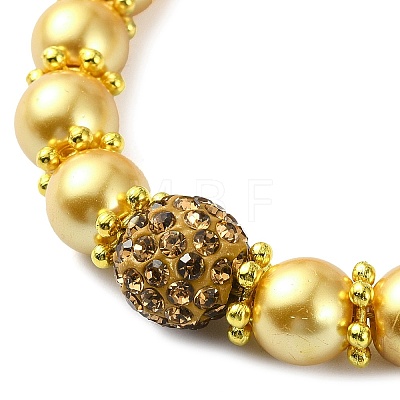 Glass Imitation Pearl Beaded Bracelets for Women BJEW-JB10034-05-1