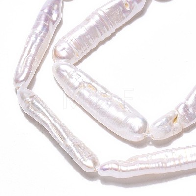 Natural Baroque Pearl Keshi Pearl Beads Strands PEAR-S010-30-02-1