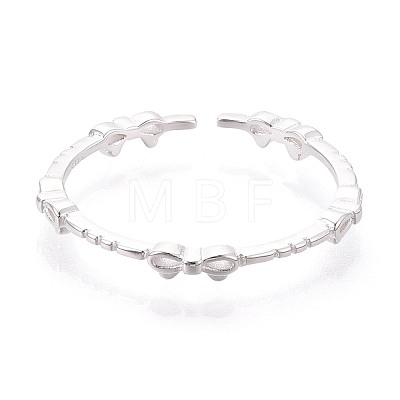 925 Sterling Silver Open Cuff Rings for Women STER-N016-149S-1