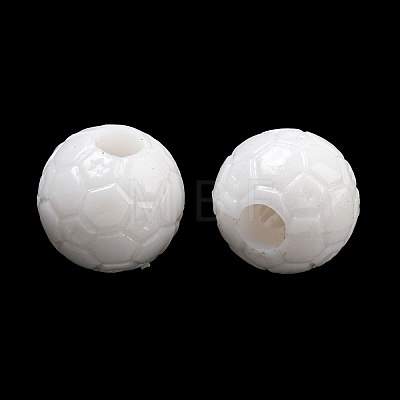Opaque Acrylic European Beads SACR-L007-004A-1