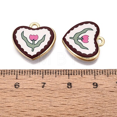 Valentine's Day Printed Alloy Pendants PALLOY-SZC0008-15B-1