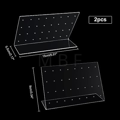 Acrylic Earring Displays EDIS-WH0013-04-1