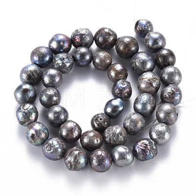 Natural Baroque Pearl Keshi Pearl Beads Strands PEAR-S021-185-1
