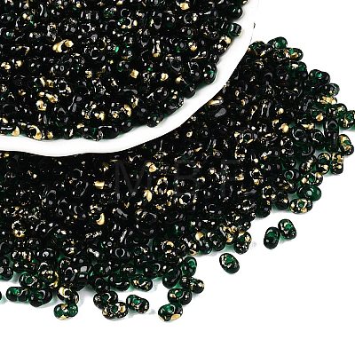 Picasso Spray Painted Glass Seed Beads SEED-T006-04-15-1