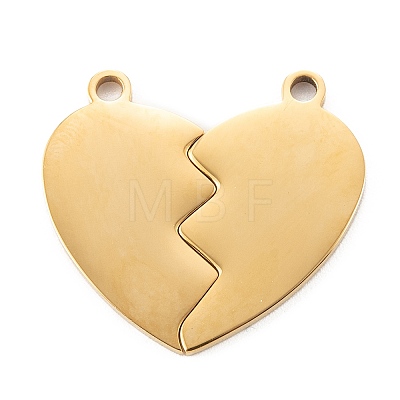304 Stainless Steel Split Pendants LS-STAS-G251-07B-G-1
