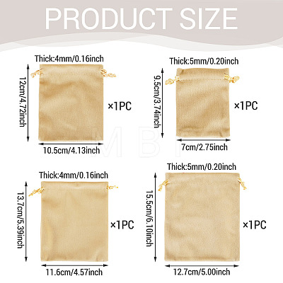 4Pcs 4 Styles Velvet Jewelry Drawstring Storage Pouches TP-TADJ0001-02-1