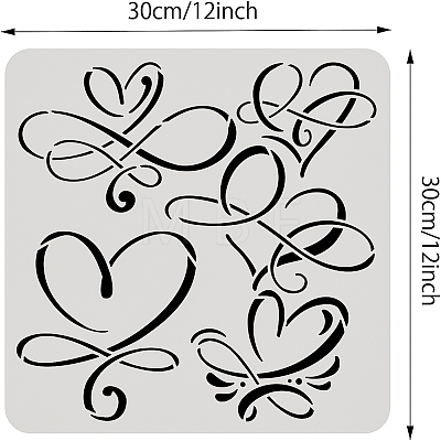Plastic Reusable Drawing Painting Stencils Templates DIY-WH0172-983-1