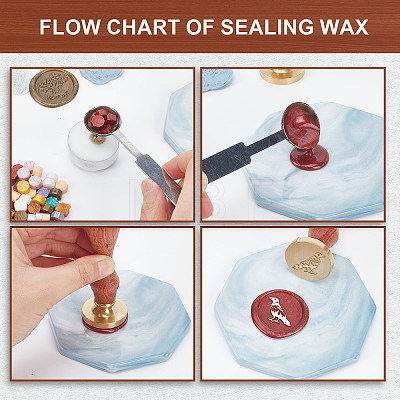 Wax Seal Stamp Set AJEW-WH0208-808-1