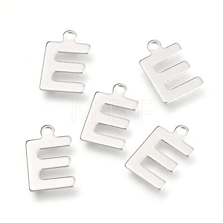 Non-Tarnish 201 Stainless Steel Charms X-STAS-C021-06P-E-1