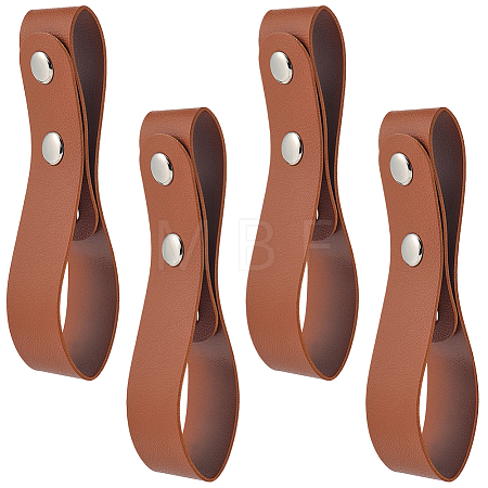 4Pcs Imitation Leather Belt Bullwhip Holder AJEW-GF0014-46-1