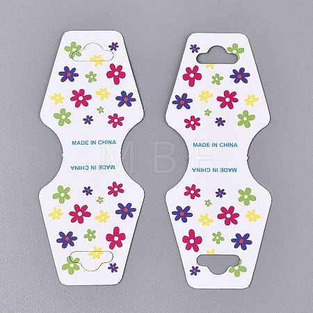 Fold Over Cardboard Paper Jewelry Display Cards for Necklace & Bracelet Storage CDIS-N004-01-1