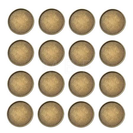 Iron Plain Edge Bezel Cups X-MAK-Q011-25AB-25mm-1