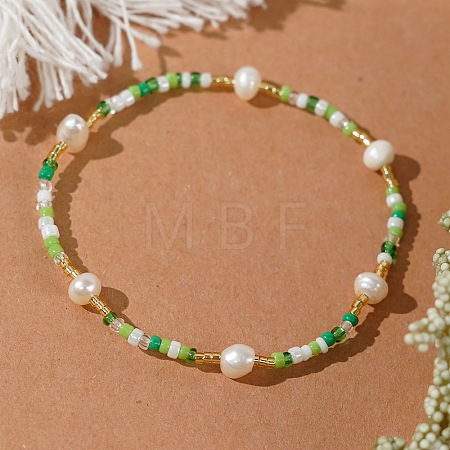 Glass Seed Bead Beads Stretch Bracelets for Women VZ5822-2-1