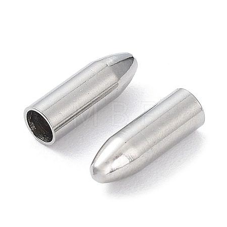 Non-Tarnish 304 Stainless Steel Cord Ends STAS-P327-13P-1