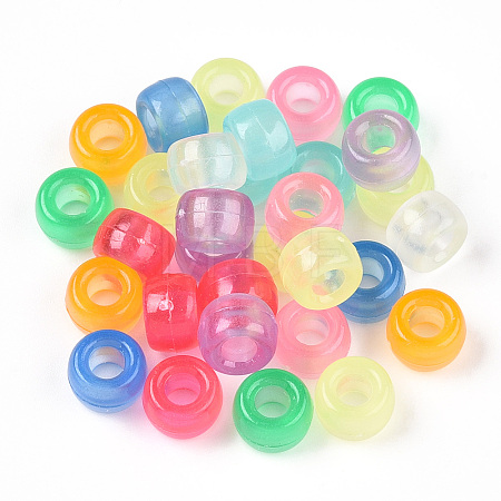 Transparent Luminous Acrylic Beads OACR-N137-33-1