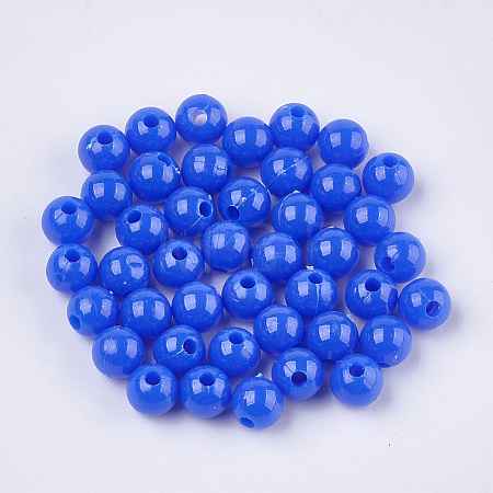 Opaque Plastic Beads KY-T005-6mm-615-1