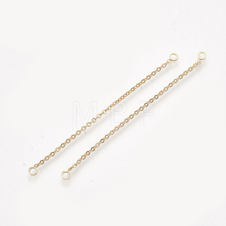 Brass Chain Links Connectors KK-T044-03A-G-1