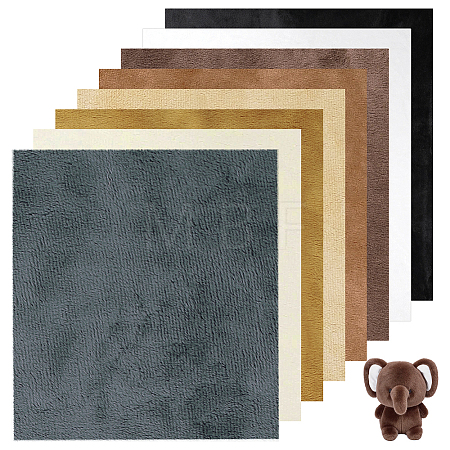 8Pcs 8 Colors Polyester Fabric DIY-PH0038-53-1