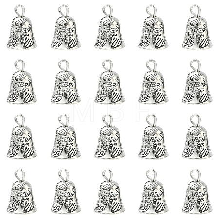 20Pcs Tibetan Style Alloy Bell Pendants FIND-YW0010-58-1