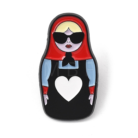 Cool Matryoshka Doll Enamel Pins LS-AL-Z002-01EB-01-1