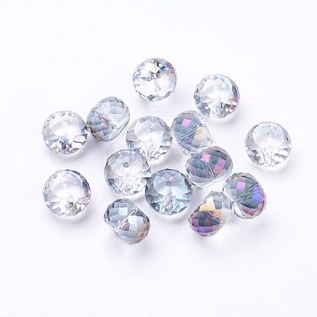 Electorplated Glass Beads EGLA-E005-03-1