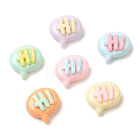 Cartoon Opaque Resin Cabochons RESI-C039-03F-1