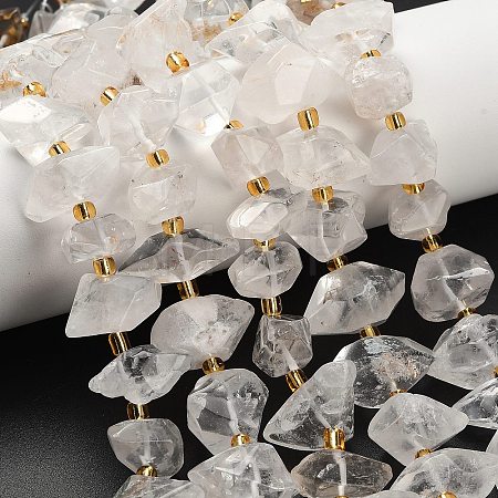 Natural Quartz Crystal Beads Strands G-F833-T02-03-1