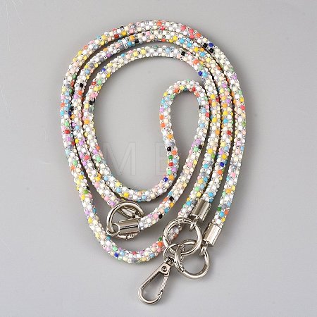 Resin Rhinestone Mobile Straps AJEW-JOY0001-19A-1