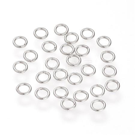 304 Stainless Steel Closed Jump Rings STAS-S066-16-6mm-1