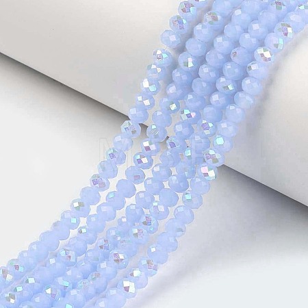 Electroplate Glass Beads Strands EGLA-A034-J3mm-L03-1
