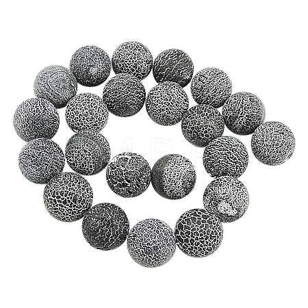 Natural Crackle Agate Beads Strands G-G055-4mm-10-1