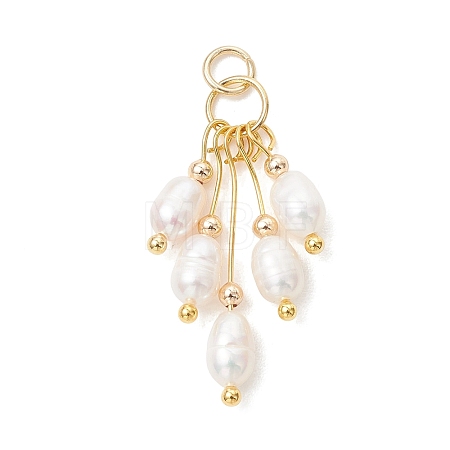 Natural Cultured Freshwater Pearl Pendants PALLOY-JF05435-1