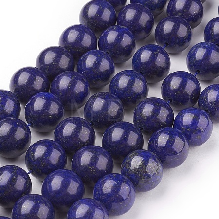 Natural Lapis Lazuli Beads Strands X-G-G087-14mm-1
