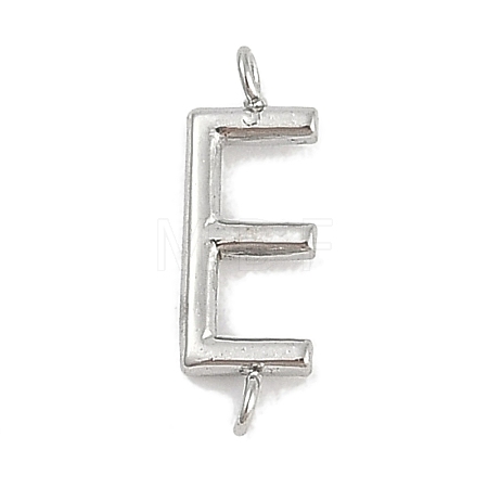 304 Stainless Steel Letter Connector Charms STAS-M108-01P-05-1