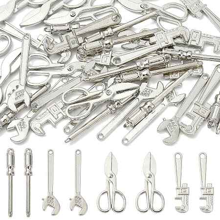 40Pcs 4 Styles Alloy Pendants FIND-FS0005-02-1
