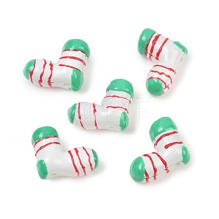 Dyed & Heated Glass Enamel Beads GLAA-B036-01-1
