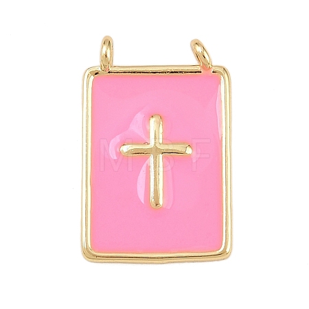 Brass Enamel Pendants KK-L251-01G-B02-1